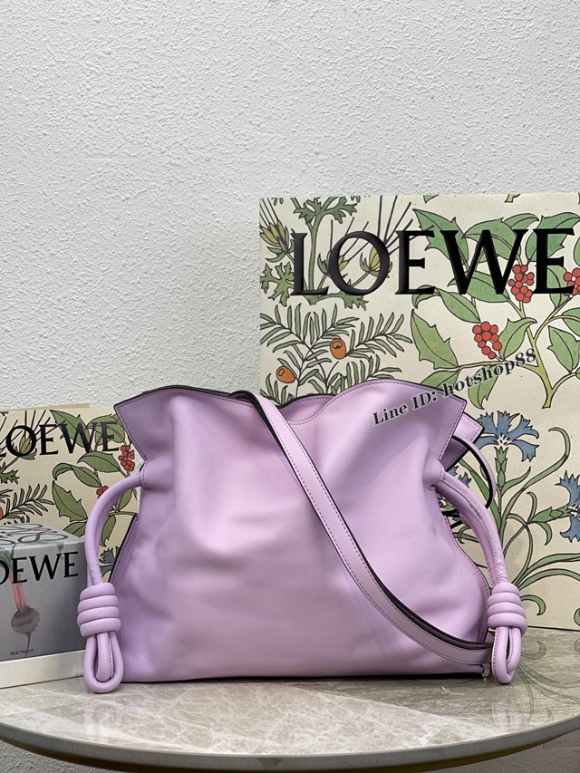 Loewe專櫃2022新款小牛皮肩背女包 羅意威Flamenco clutch系列升級版福袋大號 10856 lyw1154